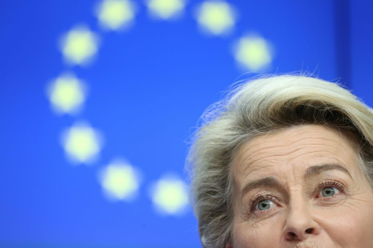 Von der Leyen said the activation of the landmark 750-billion-euro recovery plan was a 'historic achievement'