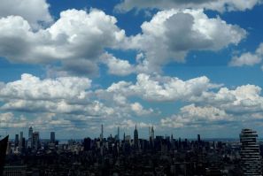 Blue skies ahead for New York City, which along with California, has dropped most virus curbs