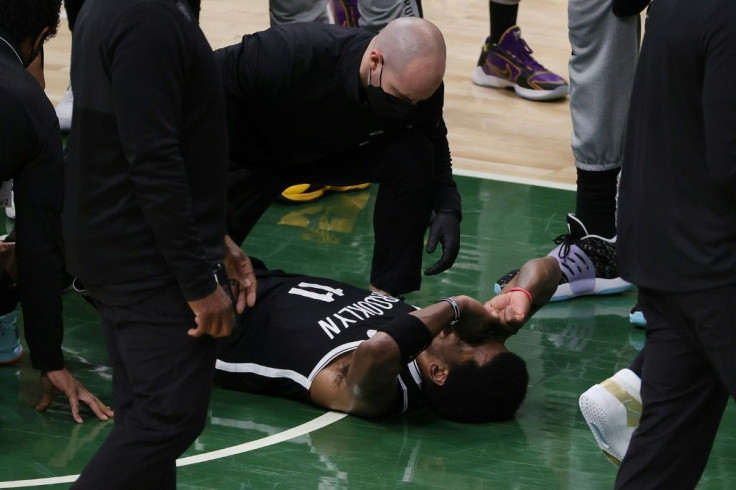 Brooklyn's Kyrie Irving is among an array of NBA stars to be injured in the playoffs
