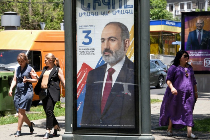 PM Nikol Pashinyan has over the past weeks ramped up rhetoric and  brandished a hammer at recent campaign rallies while urging voters to give him a "steel mandate" to crush critics