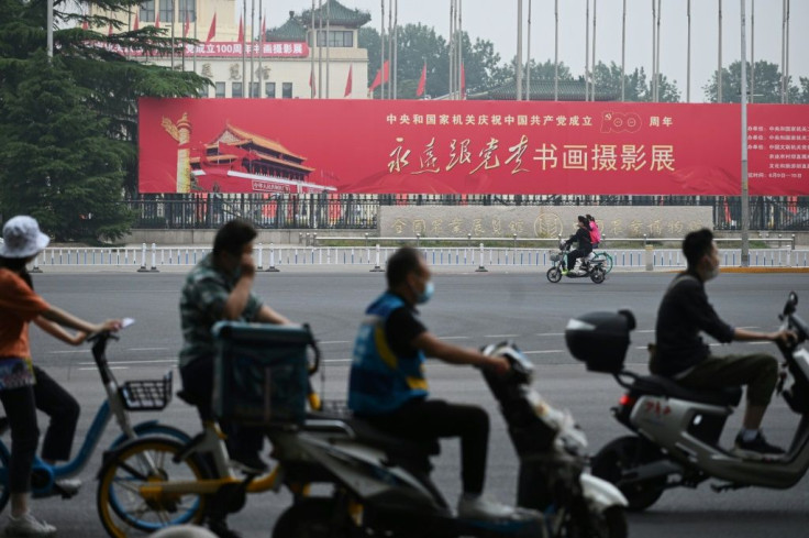 Party propaganda is a part of daily life in China, but public displays have proliferated in recent weeks as the centenary draws near