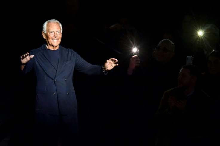 "I'm scared, like everyone else I think," 86-year-old Giorgio Armani said as the pandemic swept through Italy last year