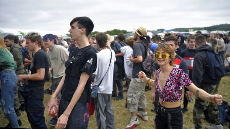 The illegal party took place in a field in Redon, northwestern France
