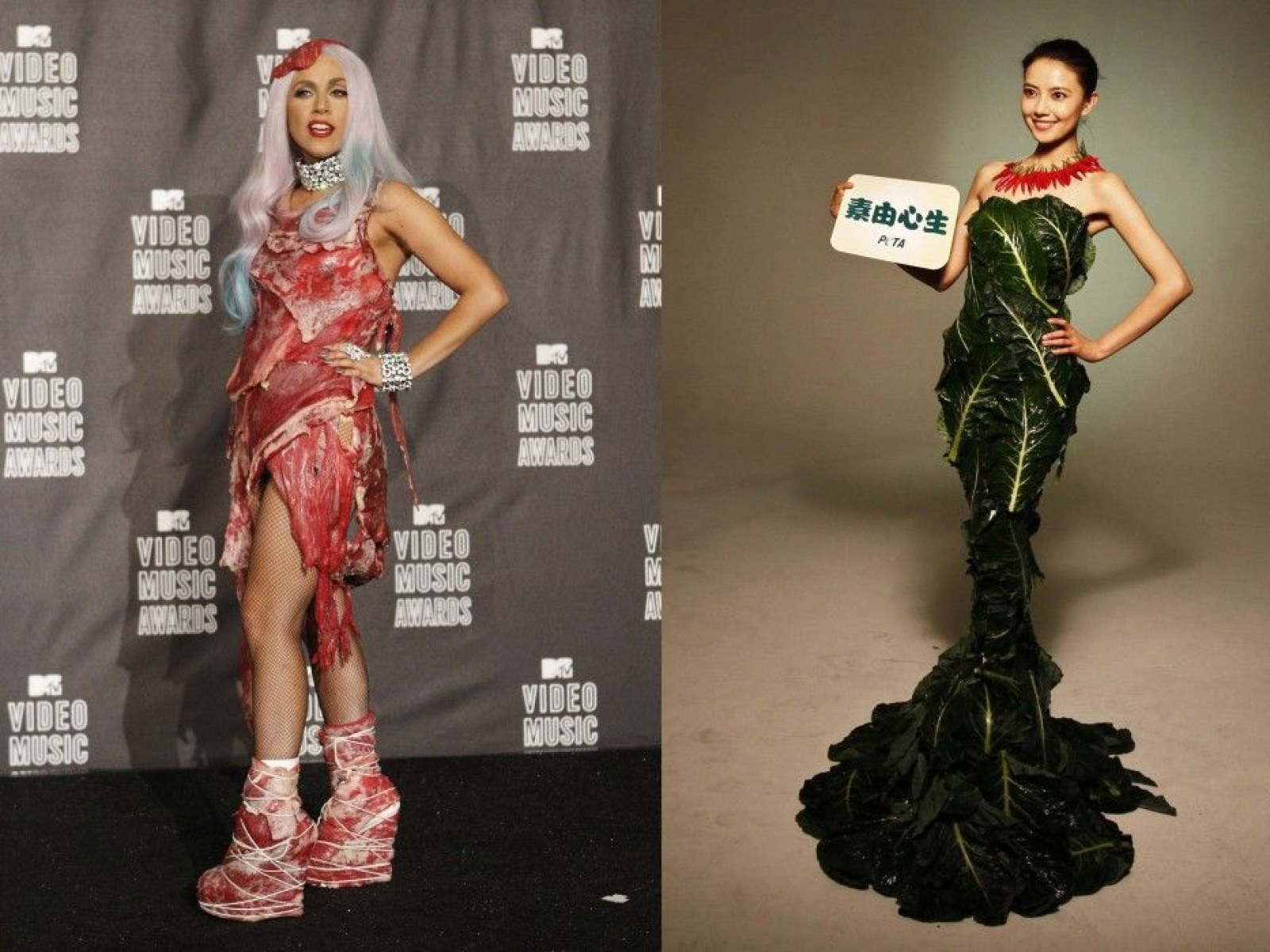 lady gaga red carpet meat dress Raising the steaks: The impact of Lady Gaga's meat dress 10 years on