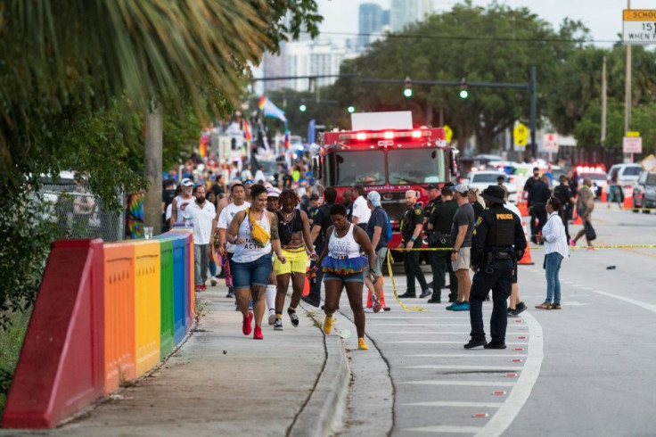 The driver of a pickup truck slammed into a crowd gathering for a Pride parade in Florida