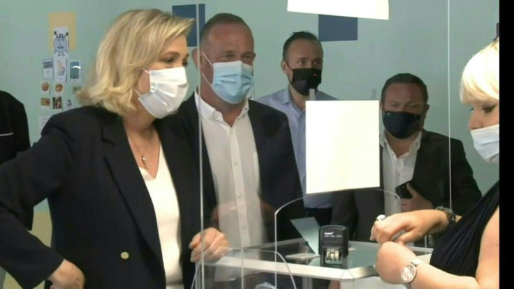 Regional elections: French far-right leader Marine Le Pen casts ballot