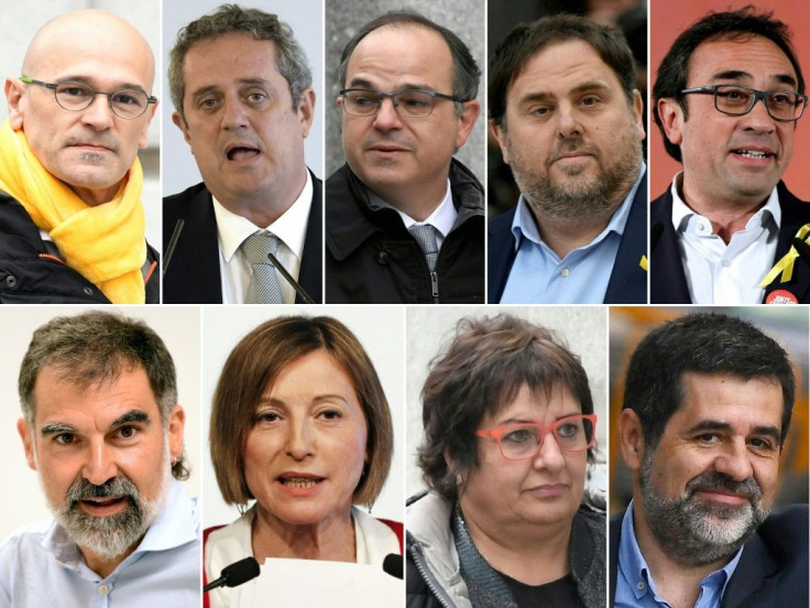 The nine pardoned Catalan separatist leaders