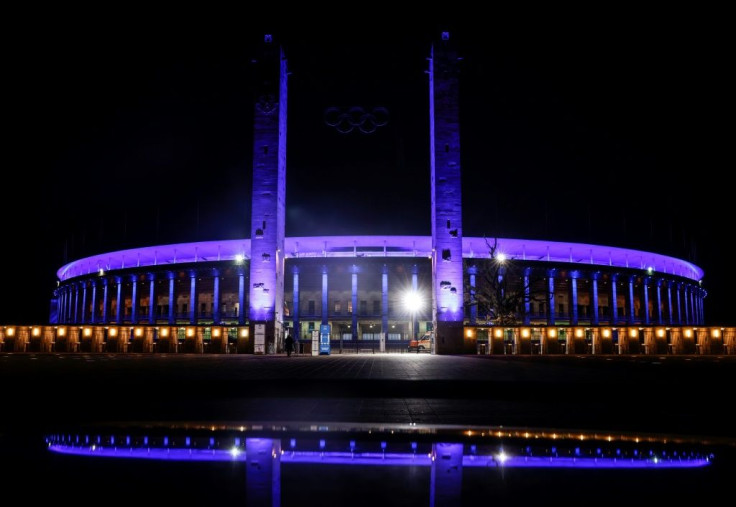 Berlin's Olympic stadium plans to be lit in rainbow colours on Wednesday