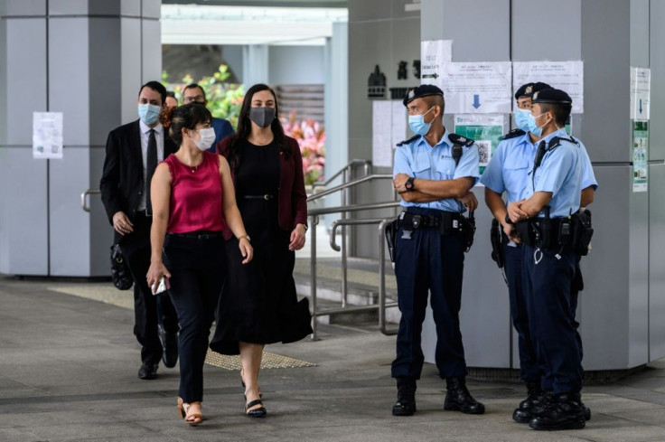 Western diplomats are attending Tong's trial