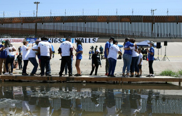 US Vice President Kamala Harris travels to the US-Mexico border on June 25, 2021 -- just days before former president Donald Trump makes his own visit there to highlight the contrast between his border policies and those of President Joe Biden