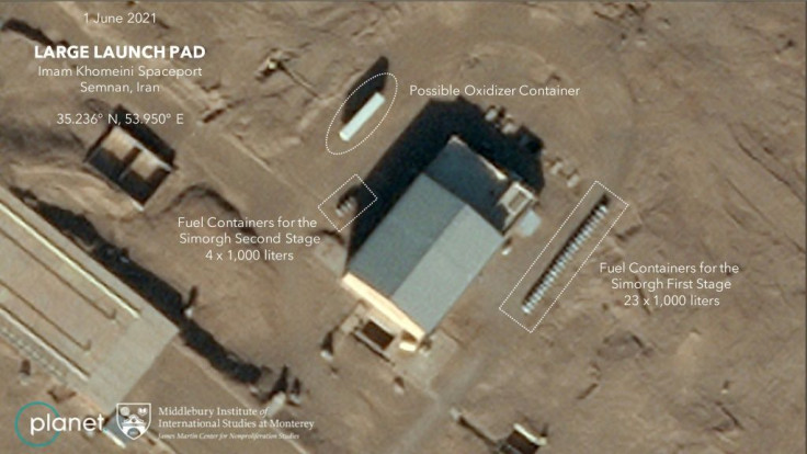 A satellite photo of Iran's Semnan Space Center taken on June 19-20 by Planet Labs