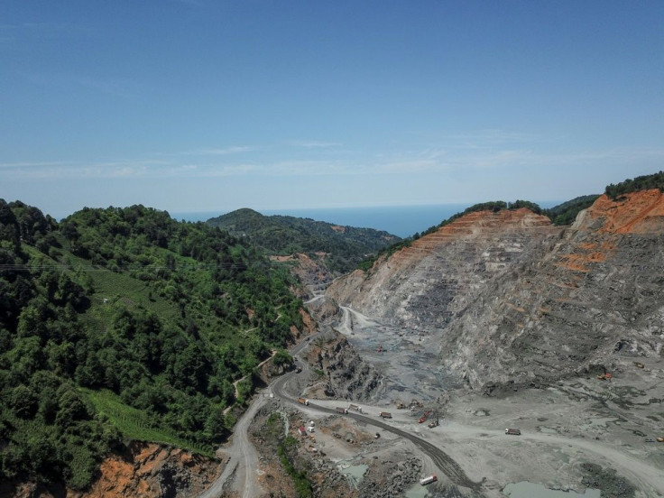 The Cengiz-operated quarry is close to the planned Iyidere logistics port, a key part of the government's development plan