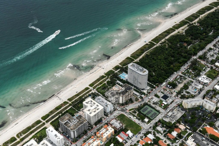 Champlain Towers South, in Miami, which partially collapsed leaving one person confirmed dead and another 99 missing