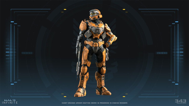 A sample armor set in Halo Infinite's multiplayer mode