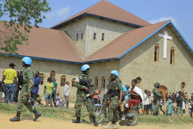 UN peacekeepers were sent to the scene after the blast