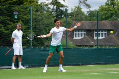Practice makes perfect: Novak Djokovic