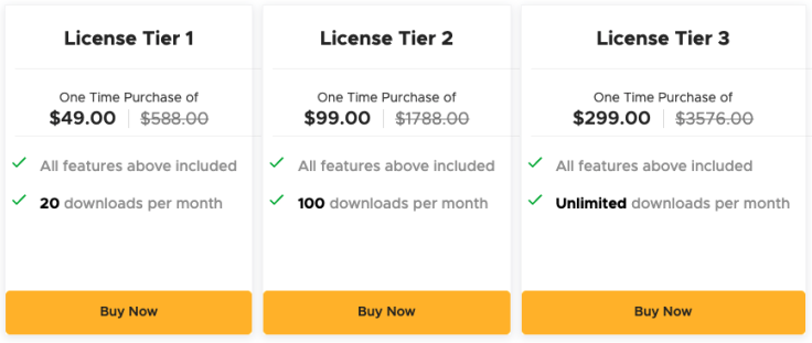 License Tiers