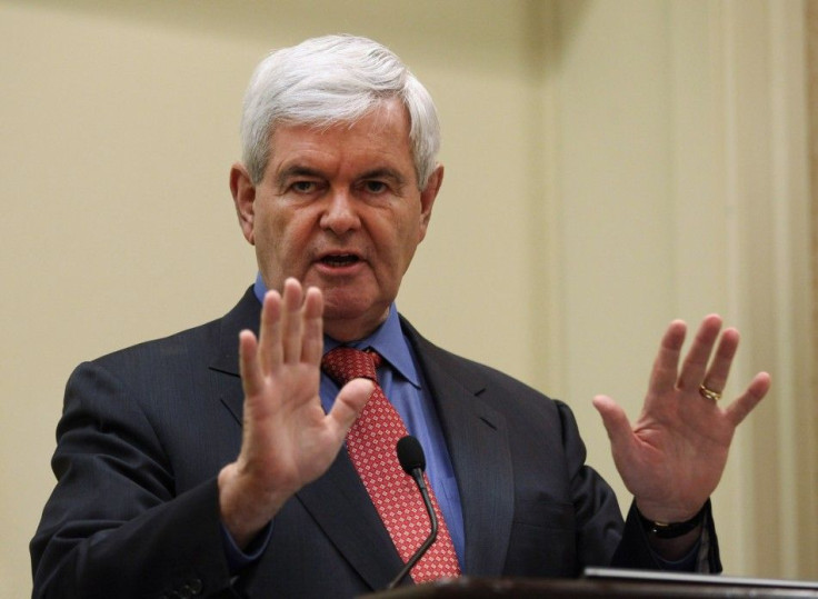 Republican U.S. Presidential candidate Gingrich speaks at the 51st Washington Conference with Laffer Associates in Washington