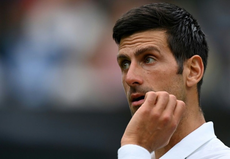 Chasing history: Novak Djokovic on court against Britain's Jack Draper on Monday