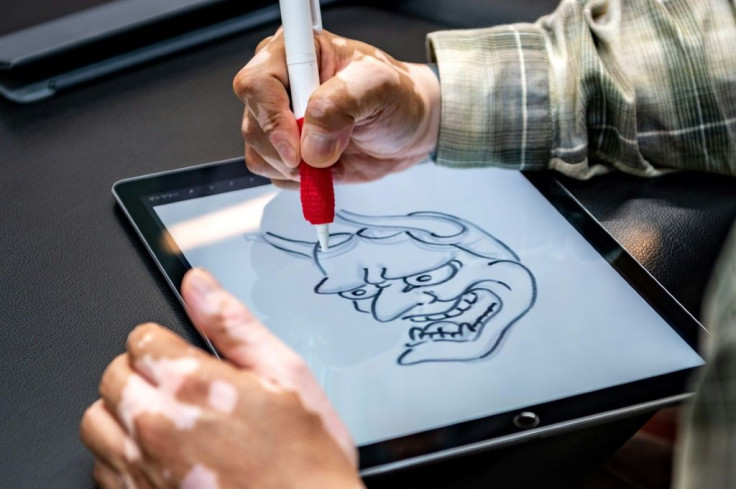 Hatano hopes to get around $1,400-2,400 for digital versions of his famed Japanese folk art tattoos at CrypTokyo