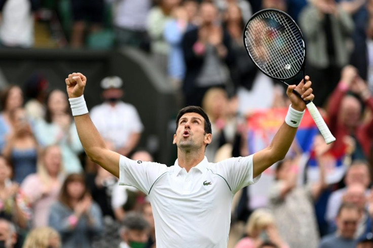 King of Centre Court: Novak Djokovic celebrates his first round win over Jack Draper