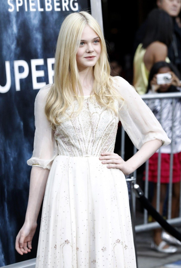 Fanning poses at the premiere of the movie &quot;Super 8&quot; at the Regency Village theatre in Los Angeles