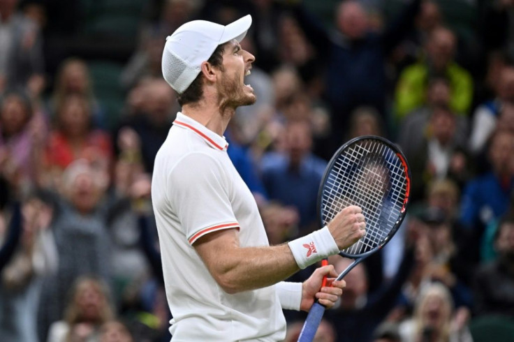 Fighting spirit: Britain's Andy Murray celebrates