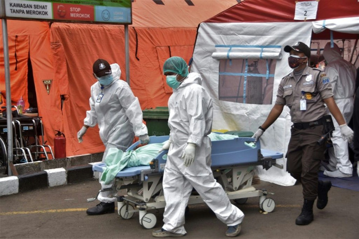 Many hospitals in Indonesia have been overwhelmed by the latest coronavirus wave