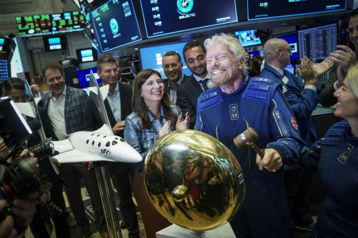 Richard Branson at the New York Stock Exchange in October 2019