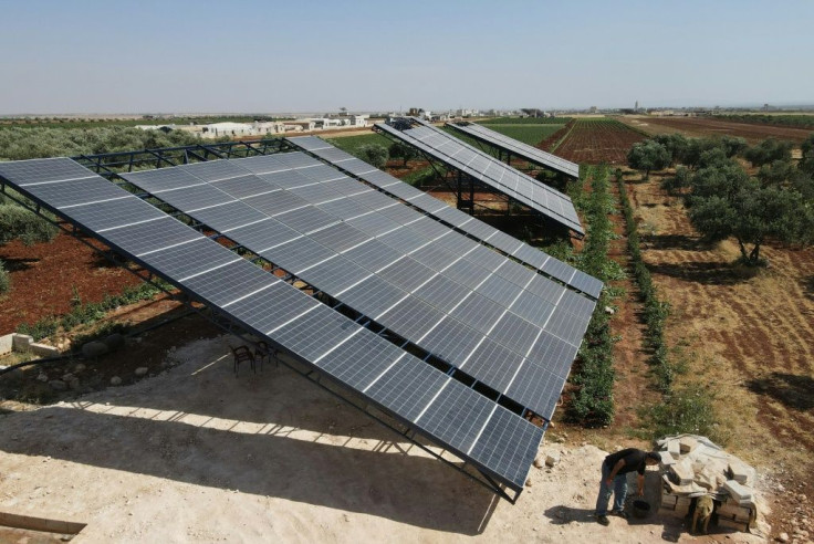 In rebel-held Syria, large solar panels have been installed to not only power homes but also for farmers, to pump water to irrigate fields