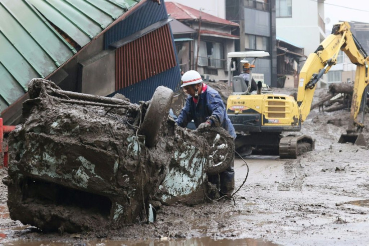 Two people have been confirmed dead after the disaster at the hot-spring resort of Atami