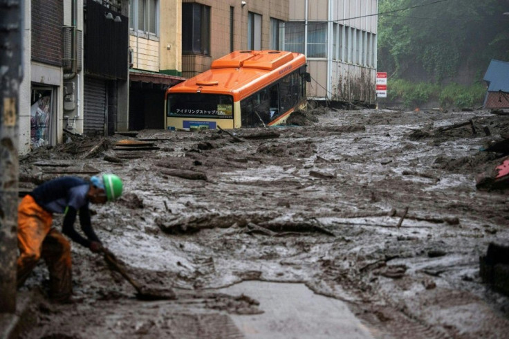 Central Japan town devastated by landslide