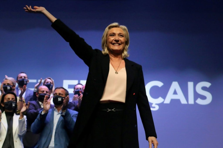 Le Pen was re-elected unopposed to a fourth term as party leader