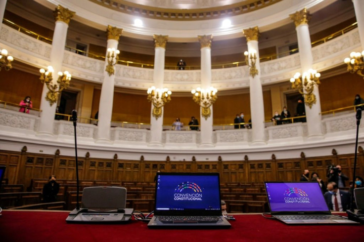 The interior of Chile's former National Congress building, where the Constitutional Convention will meet