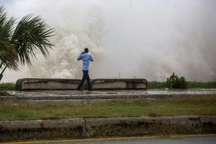 Strong waves battered the coast of the Dominican Republic when Tropical Storm Elsa passed on July 3, 2021