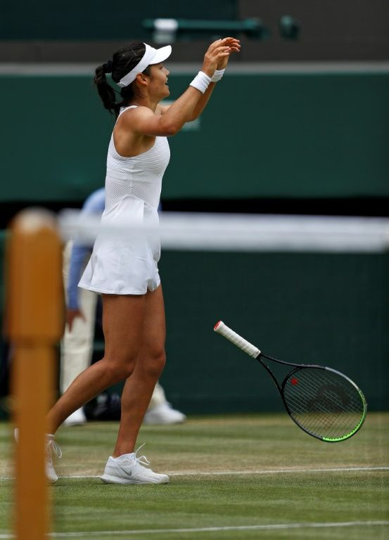 School's out: Britain's Emma Raducanu is the lowest ranked British woman to reach the last 16 in the Open era