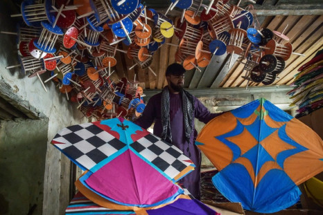 Kite sales have soared since the Taliban were ousted and thousands of colourful kites can be seen in Afghanistan's skies when the wind is right