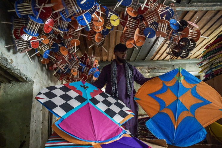 Kite sales have soared since the Taliban were ousted and thousands of colourful kites can be seen in Afghanistan's skies when the wind is right