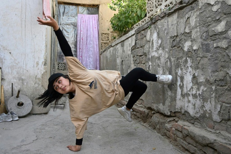 Manizha Talash is the only female member of a breakdancing group, an activity banned under the Taliban