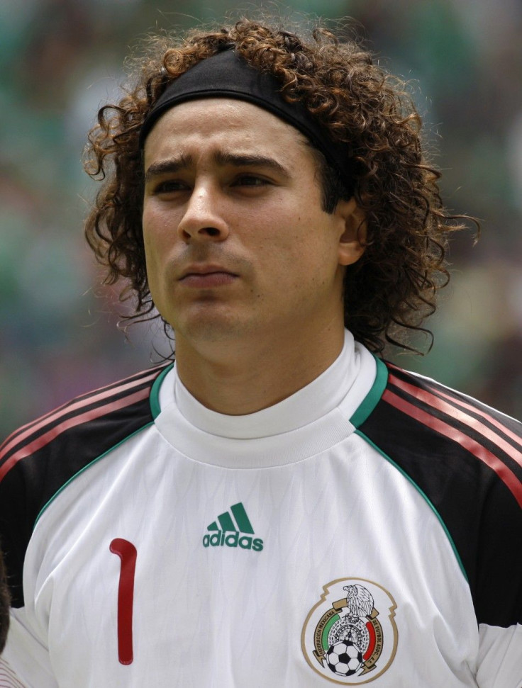 Mexico&#039;s goalkeeper Guillermo Ochoa, one of five Mexican players suspended for a doping violation.