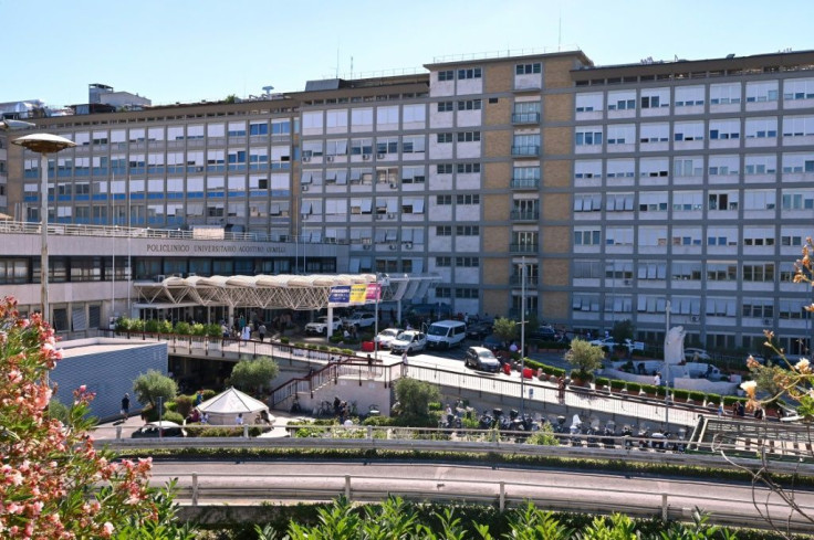 Francis is in the same suite on the 10th floor of Rome's Gemelli hospital used by Pope John Paul II