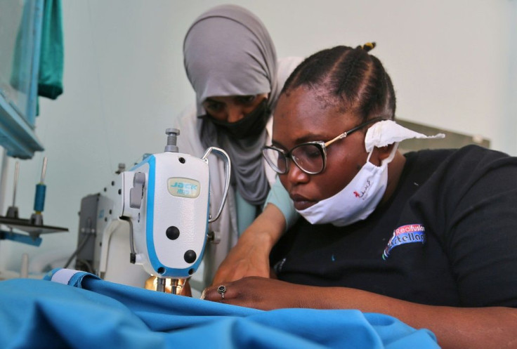 The Organisation for the Support of Migrants runs French and sewing classes for migrants like Ivorian national Bintou
