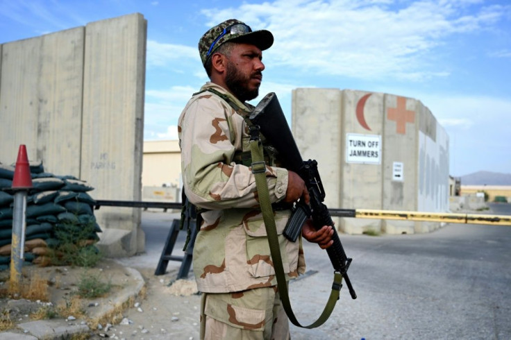Afghan forces have been guarding Bagram Air Base since US and NATO forces left
