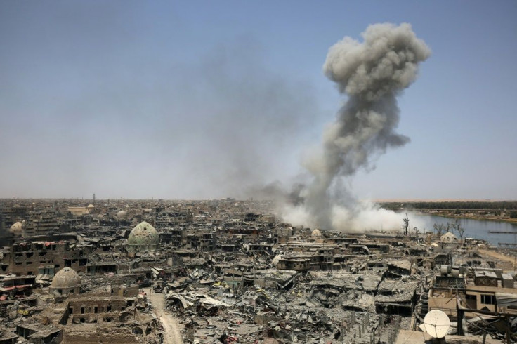 The coalition battle against Islamic State was waged mainly from the air, with Mosul shelled relentlessly