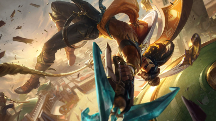 Official splash art for Akshan, the Rogue Sentinel, from League of Legends