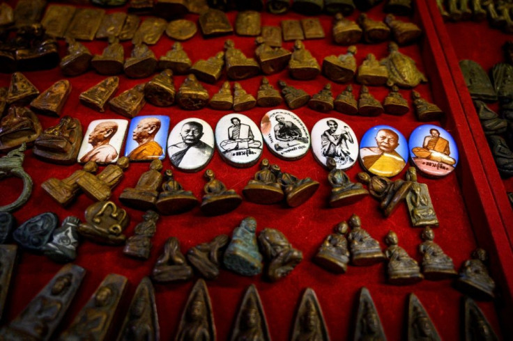 Collecting amulets and other small religious trinkets is a popular pastime in Buddhist-majority Thailand, where the capital Bangkok has a market solely dedicated to the traders of these lucky objects