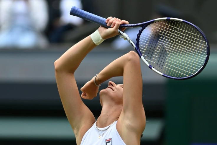 Karolina Pliskova may have less pressure on her than world number one Ashleigh Barty in the Wimbledon women's final as her main goal was simply getting into the second week of the major