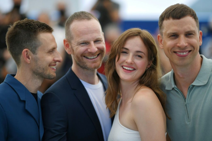 Critics' favourite: 'The Worst Person in the World' team, actor Anders Danielsen Lie, director Joachim Trier, actress Renate Reinsve and actor Herbert Nordrum at the Cannes film festival