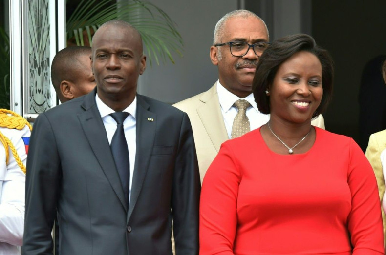 Haitian First Lady Martine Moise -- seen with her husband, President Jovenel Moise, in 2018 -- has made her first comments since her husband's assassination