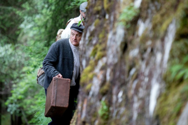 Director, actor and author of the theatre group Teatro Caprile, Andreas Kosek, re-enacts the escape of Jews fleeing Austria after the Holocaust